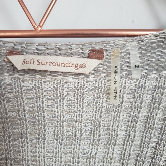 Soft Surroundings, Wrap Around Knit Linen Sweater - Picture 8 of 10
